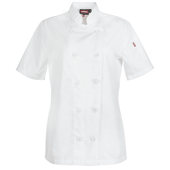jonsson women s short sleeve chef jacket picture 2