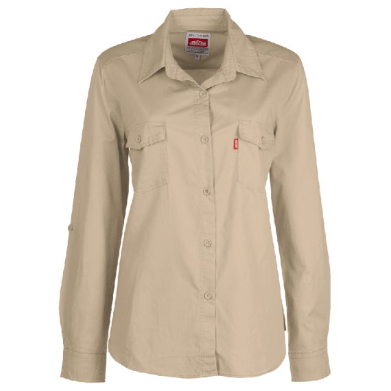 Jonsson Workwear  Mélange Combed Cotton Blend Long Sleeve Tee Shirt