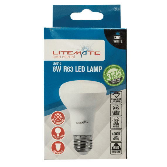 litemate led r63 cool day light 8w picture 1