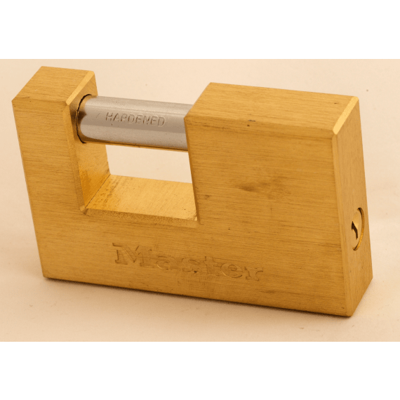 masterlock padlock brass insurance 85mm picture 1