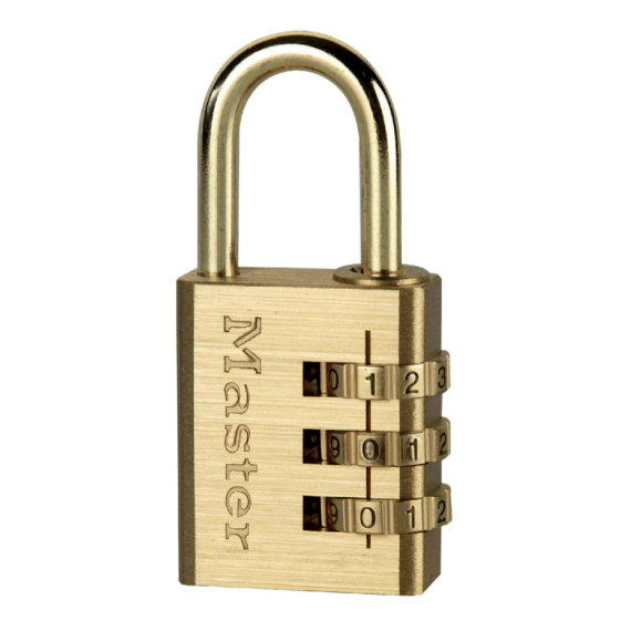 masterlock padlock comb brass 30mm picture 1