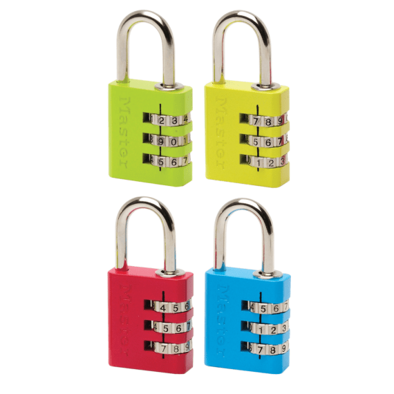 masterlock combination padlock lacquer 30mm picture 1