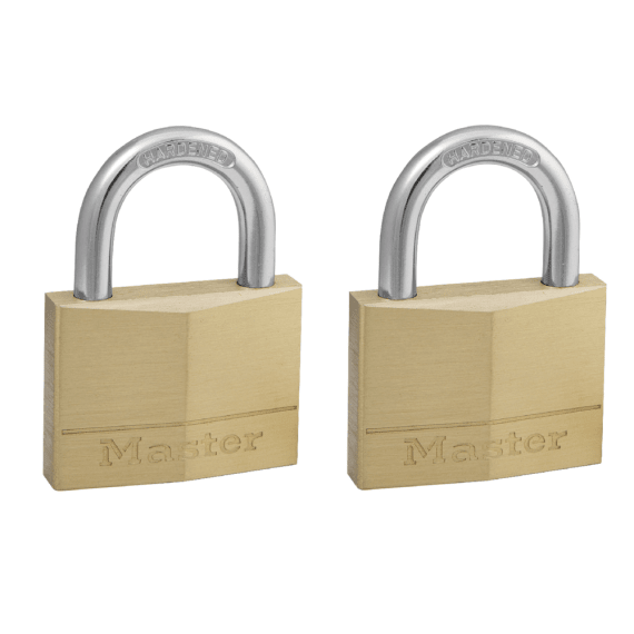 masterlock padlock brass 2ka 50mm picture 1