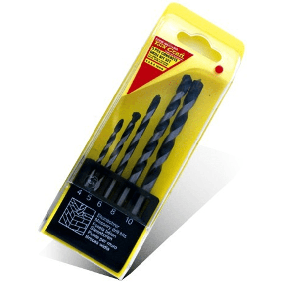 tork craft drill bit 5pc masonry 4 10mm picture 1