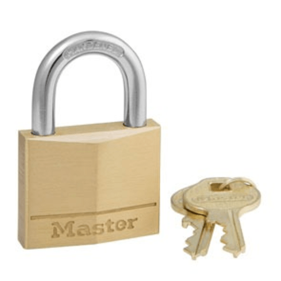 masterlock padlock brass 2 picture 1