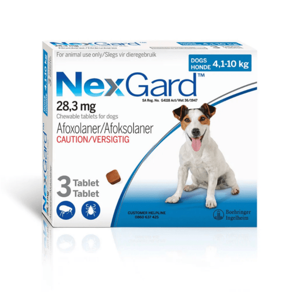 nexgard medium 4 1 10kg 3 tab 28 3mg picture 1