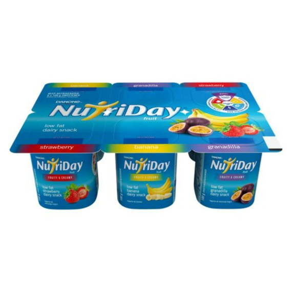 nutriday fruit dairy snack straw grana ban 6x100g picture 1