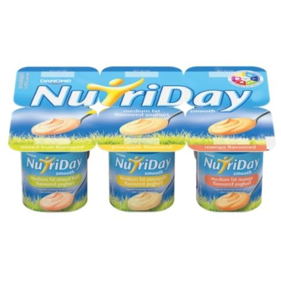 nutriday low fat fruit yoghurt 6x100g 2 picture 1