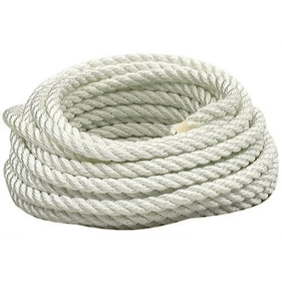 Lehigh 1/4-in x 100-ft White Twisted Nylon Rope in the Packaged Rope  department at
