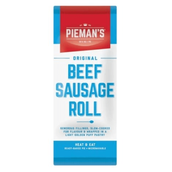 piemans beef sausage roll pre baked picture 1