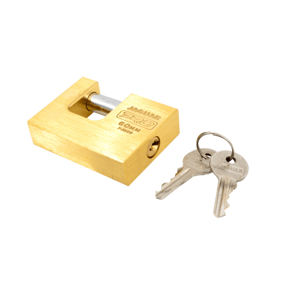 jaguar padlock insurance pro brass 60mm picture 1