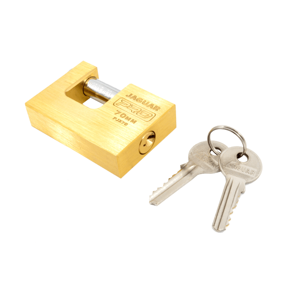 jaguar padlock insurance pro brass 70mm picture 1