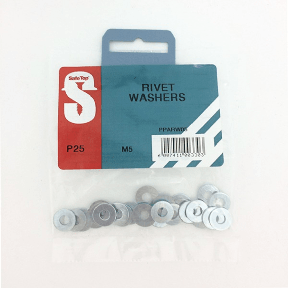 Safetop Washer Pop Rivet 5mm 25pk Agrimark