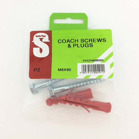 Safetop Coach Screw + Plug Agrimark