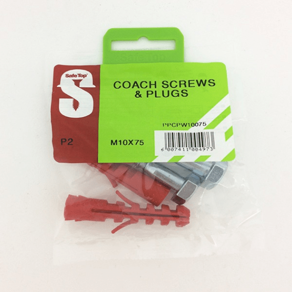 Safetop Coach Screw + Plug Agrimark