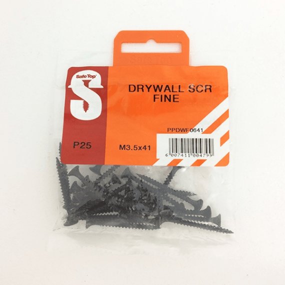 safetop screw drywall fine 3 5x41mm 25pk picture 1