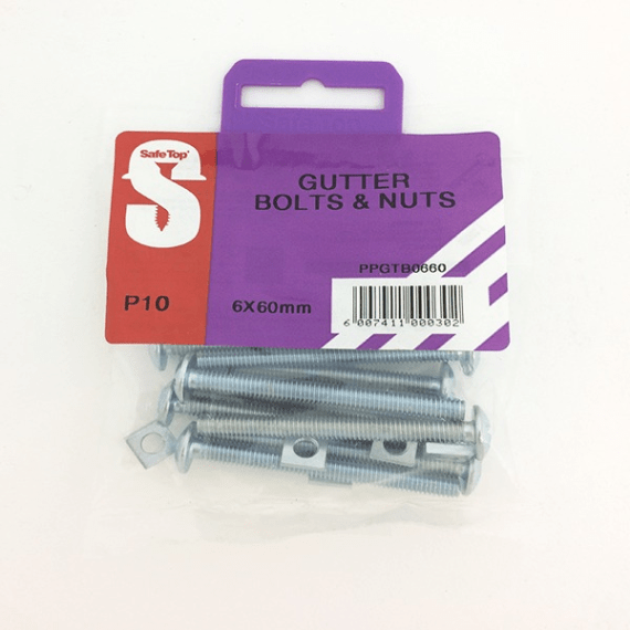 safetop bolt nut gutter 6mm 10pk picture 8