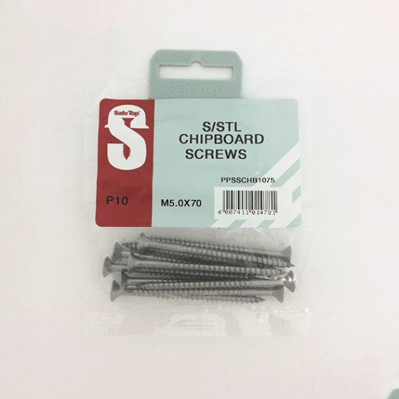 safetop screw chipboard ss 10mm 10pk picture 3