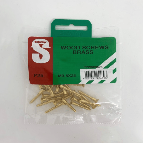 safetop screw wood csk brass picture 4