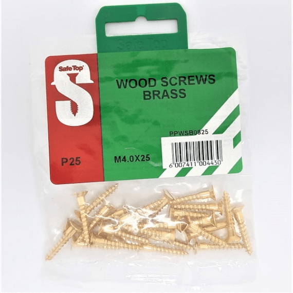 safetop screw wood csk brass picture 7