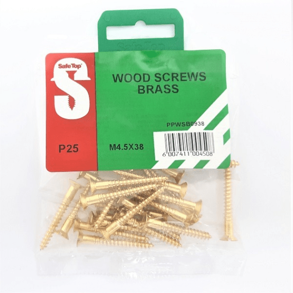 safetop screw wood csk brass picture 12