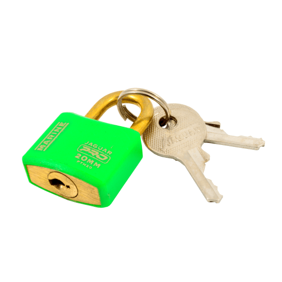 jaguar padlock marine pro green cover 20mm picture 1