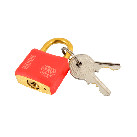 jaguar padlock marine pro red cover 30mm picture 1