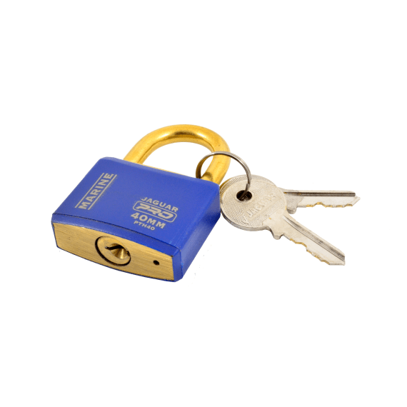 jaguar padlock marine pro blue cover 40mm picture 1