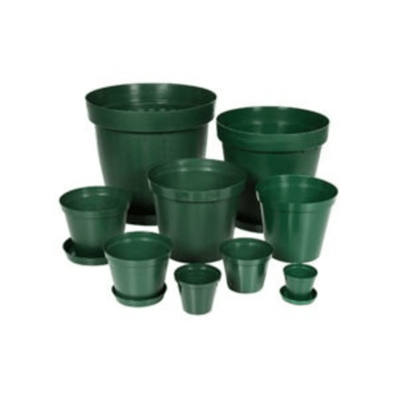 pot port pot plastic green round picture 1