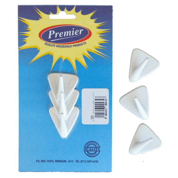 premier adhesive hooks 3pk each picture 1