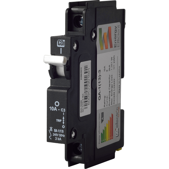 cbi circuit breaker 10a 3ka black 13mm picture 1