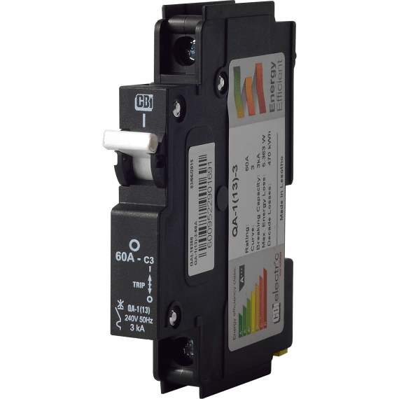 Cbi Circuit Breaker 60a 3ka Blk 13mm Agrimark