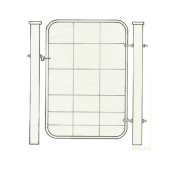 van schoor gate galvanised r series picture 1