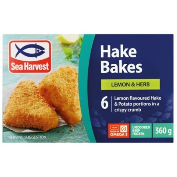 sea harvest hake bakes lemon herb 360g picture 1