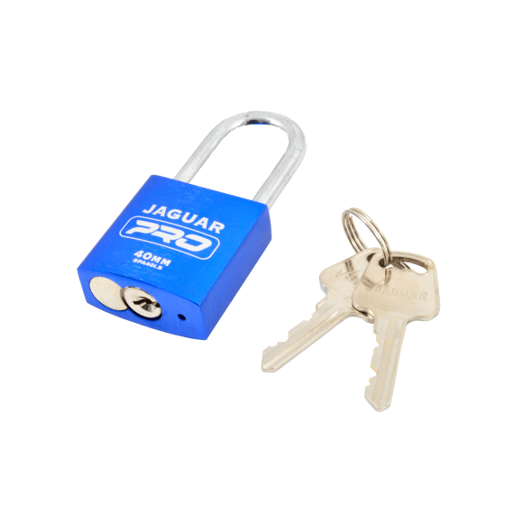 jaguar padlock alu safety l s blue 40mm picture 1