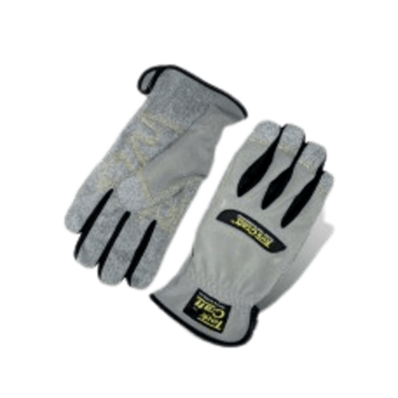 mechanic glove synthetic leather palm spandex back picture 1