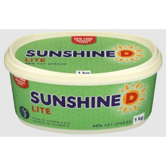 sunshine d margarine lite tub 1kg picture 1