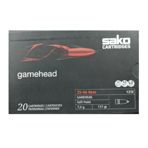 ammo 25 06 rem 117gr sako gamehead sp 20 picture 1