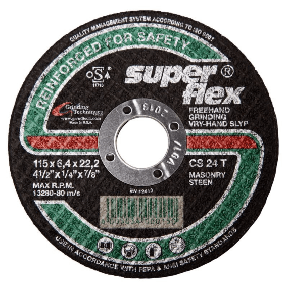 superflex grinding disc 115x6x22 2mm masonry picture 1