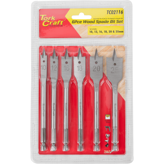 tork craft spade bit set 6pc picture 1