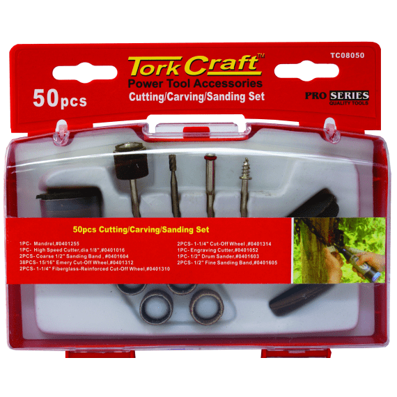 tork craft cut carving sanding set 50pc picture 1