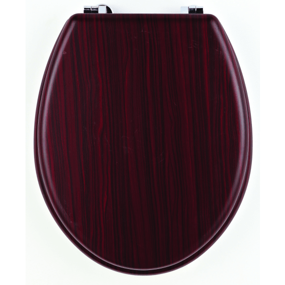 splashworks toilet seat mahogany wooden cp hinge picture 1