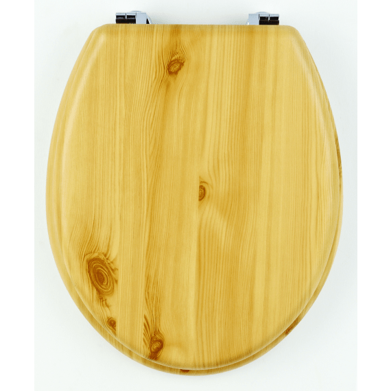 splashworks toilet seat pine wooden cp hinge picture 1