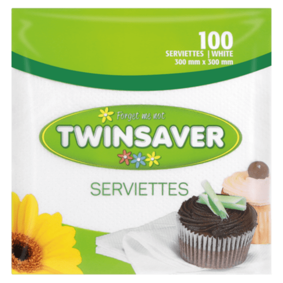 twinsaver serviettes white 30x100 picture 1