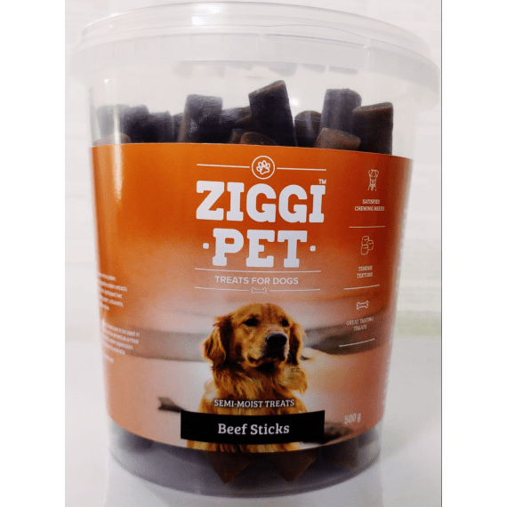 ziggipet dog treat beef stick semi moist treat picture 1