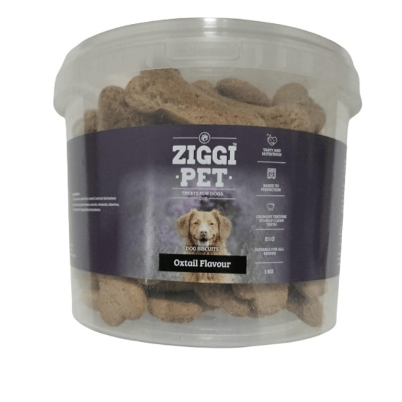 ziggipet oxtail dog biscuits 1kg picture 1