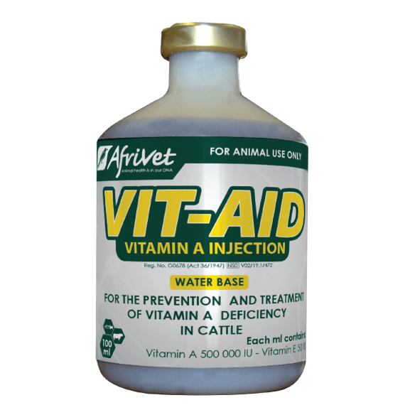Afrivet Vit Aid Injection (Cattle) 100ml Agrimark