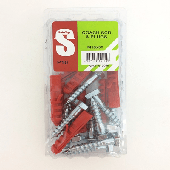 Safetop Coach Screw + Plug Agrimark