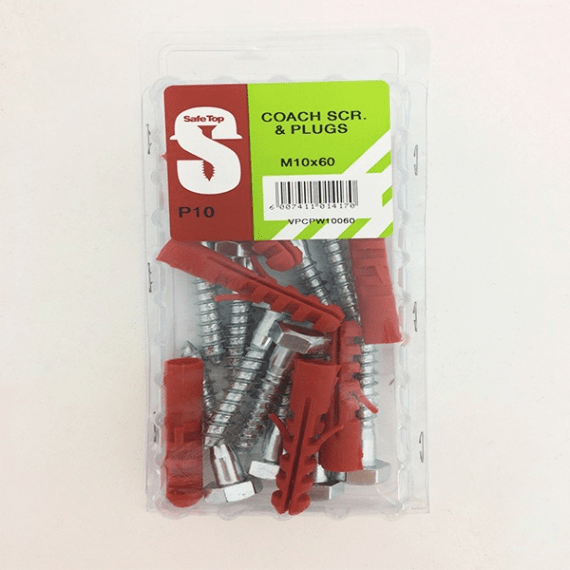 Safetop Coach Screw + Plug Agrimark