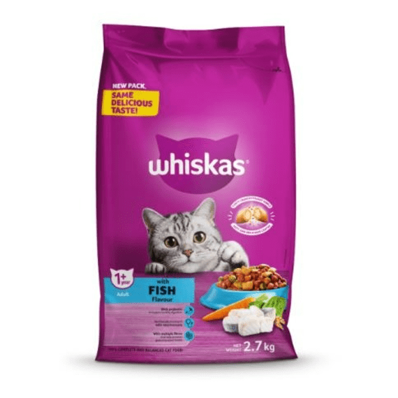 WHISKAS DRY ADULT CAT FOOD FISH Agrimark